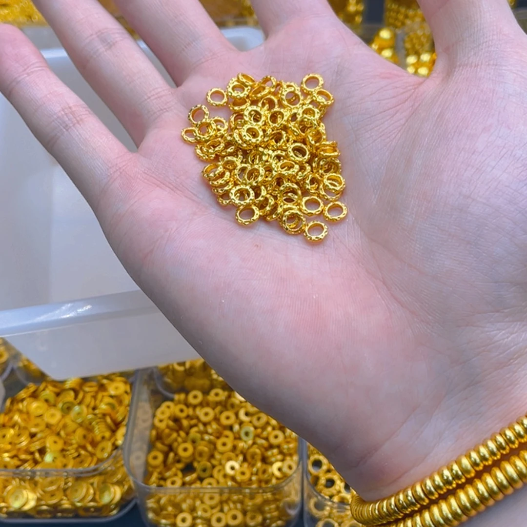 锆石铜合金锤纹盘缠6mm10个