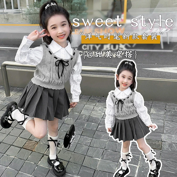 套装韩版春秋其他/other女童中小童