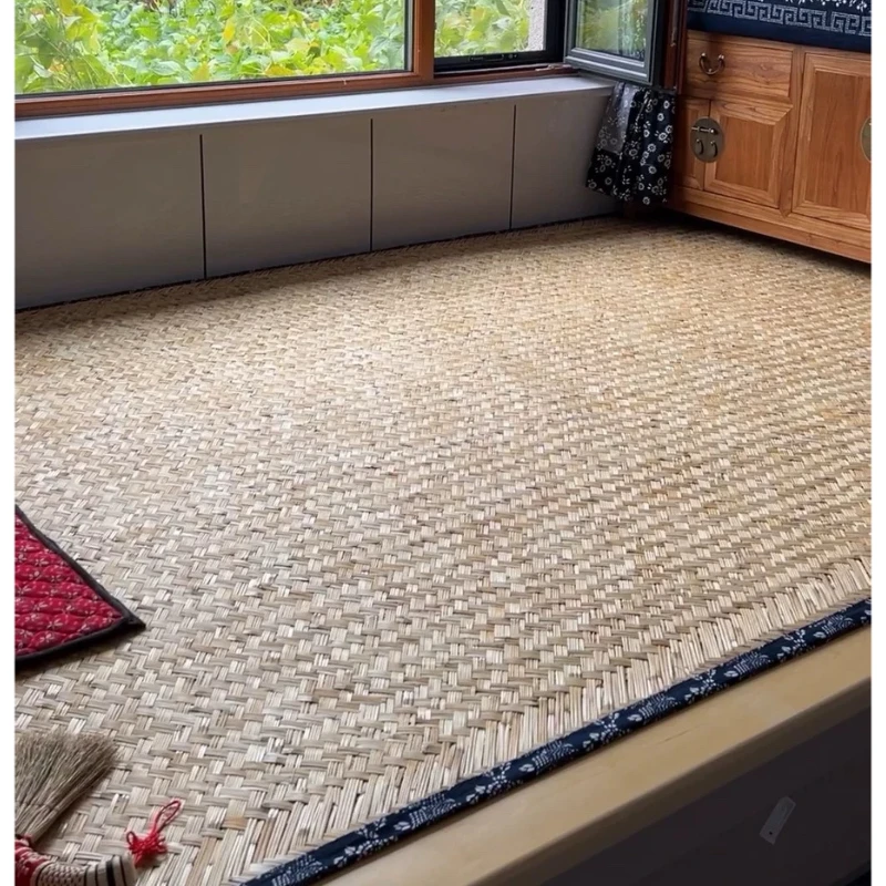 炕席家用农村土东北火炕席榻榻米耐高温天然芦苇席手工编织老式草