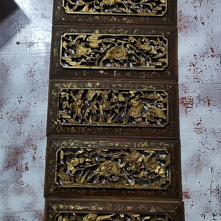 香樟木木*木雕花板，一物一拍。