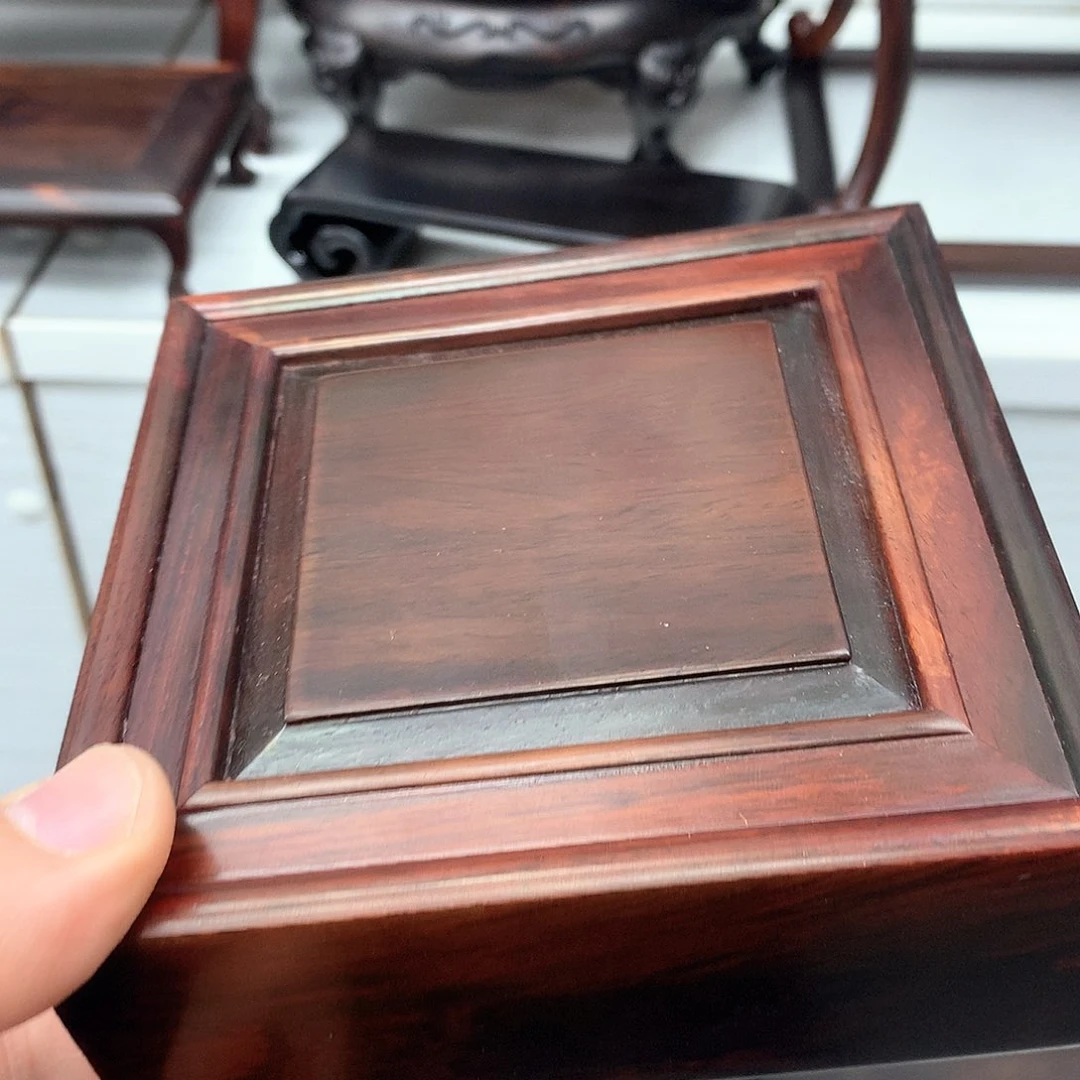 藤类大红酸枝手镯盒