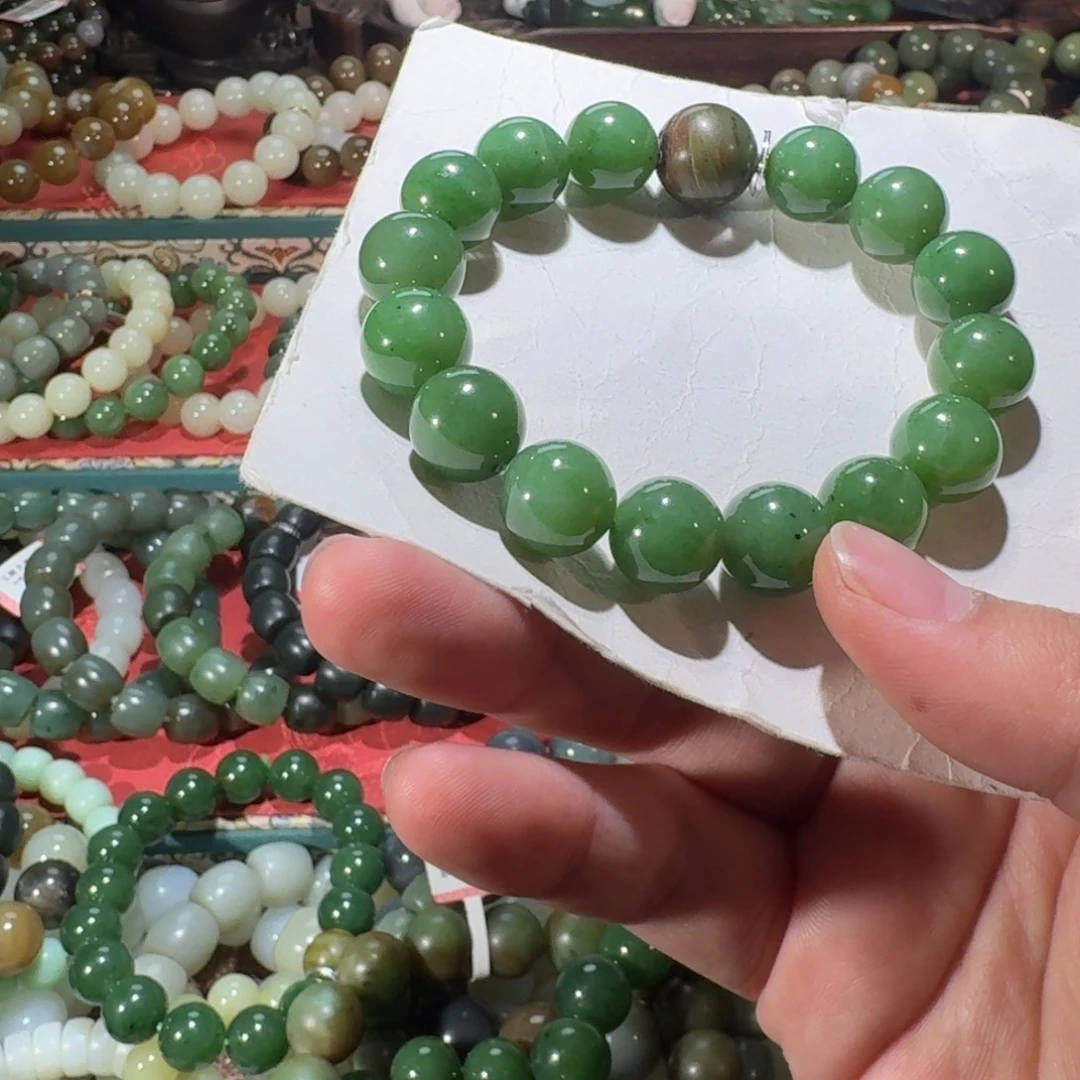 和田玉未镶嵌手链