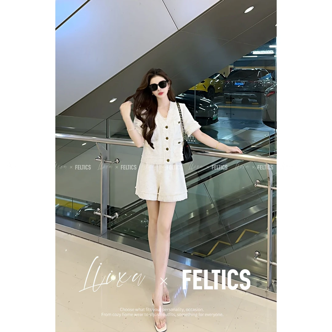 FELTICS&LIIXU新中式国风夏季百搭时尚轻奢气质套装女FL52TZ624
