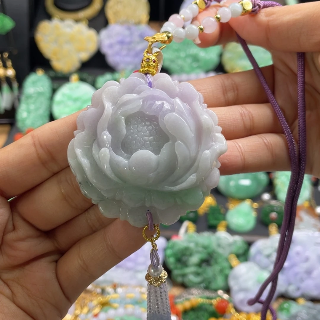 翡翠未镶嵌颈饰代编织