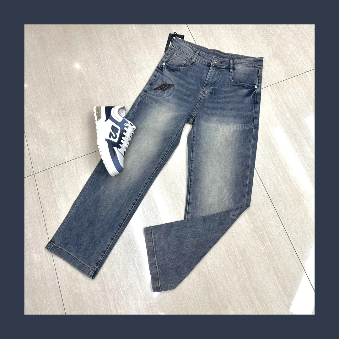 欧品夏季男士牛仔裤休闲修身微弹时尚潮流高端百搭牛仔裤 3659