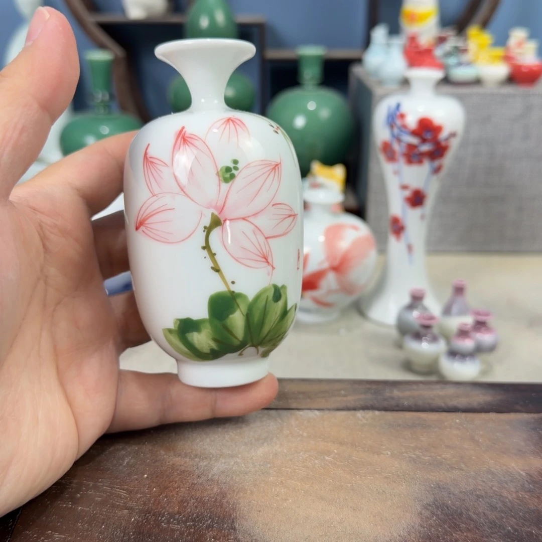 陶瓷手工小花器摆件