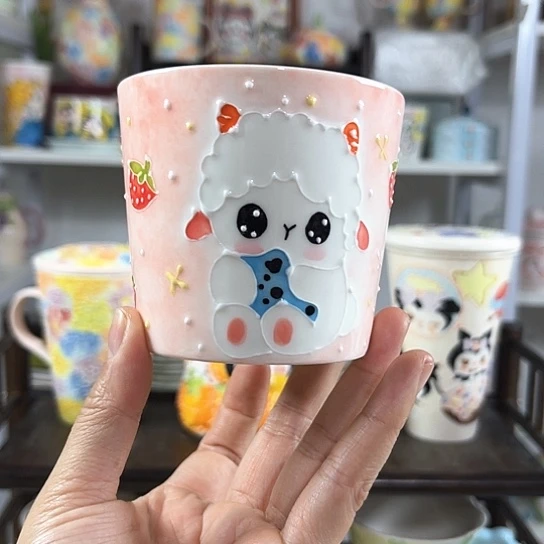 手绘高温釉下彩陶瓷