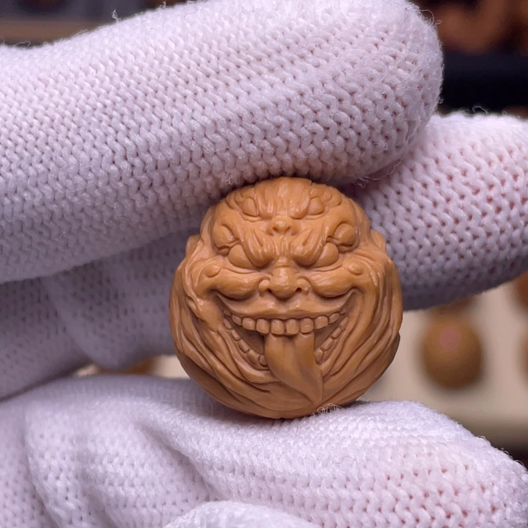 猴头核桃吊坠精工舔僧19.1