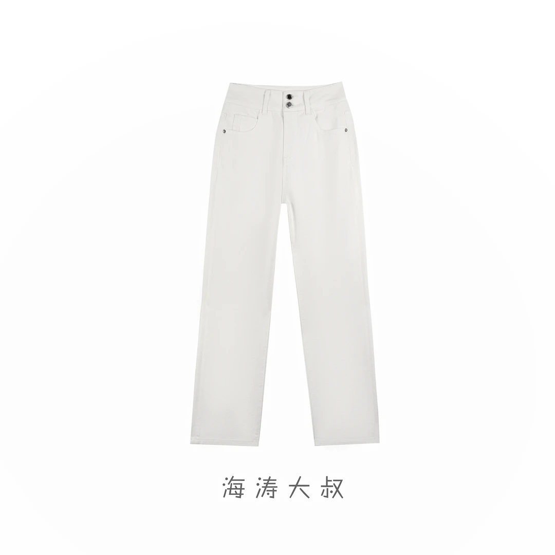 【海涛大叔】进口三醋酸莫代尔直筒拖地牛仔裤 H24XSNZK12