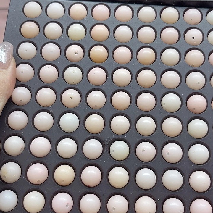 白玉菩提吊坠精品11浅粉色圆50卡灯牌宠60