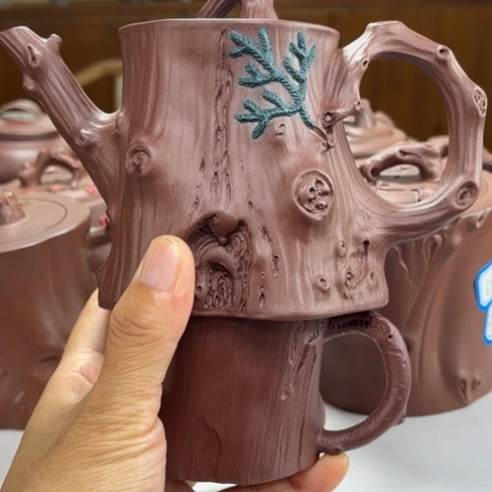 茶壶紫砂紫砂花茶