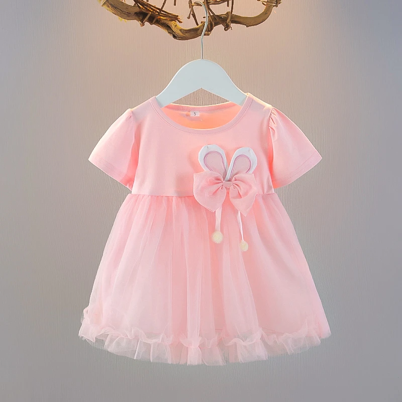 女A类连衣裙儿童短袖夏季童裙女童夏装小女孩女宝洋气A字裙公主裙