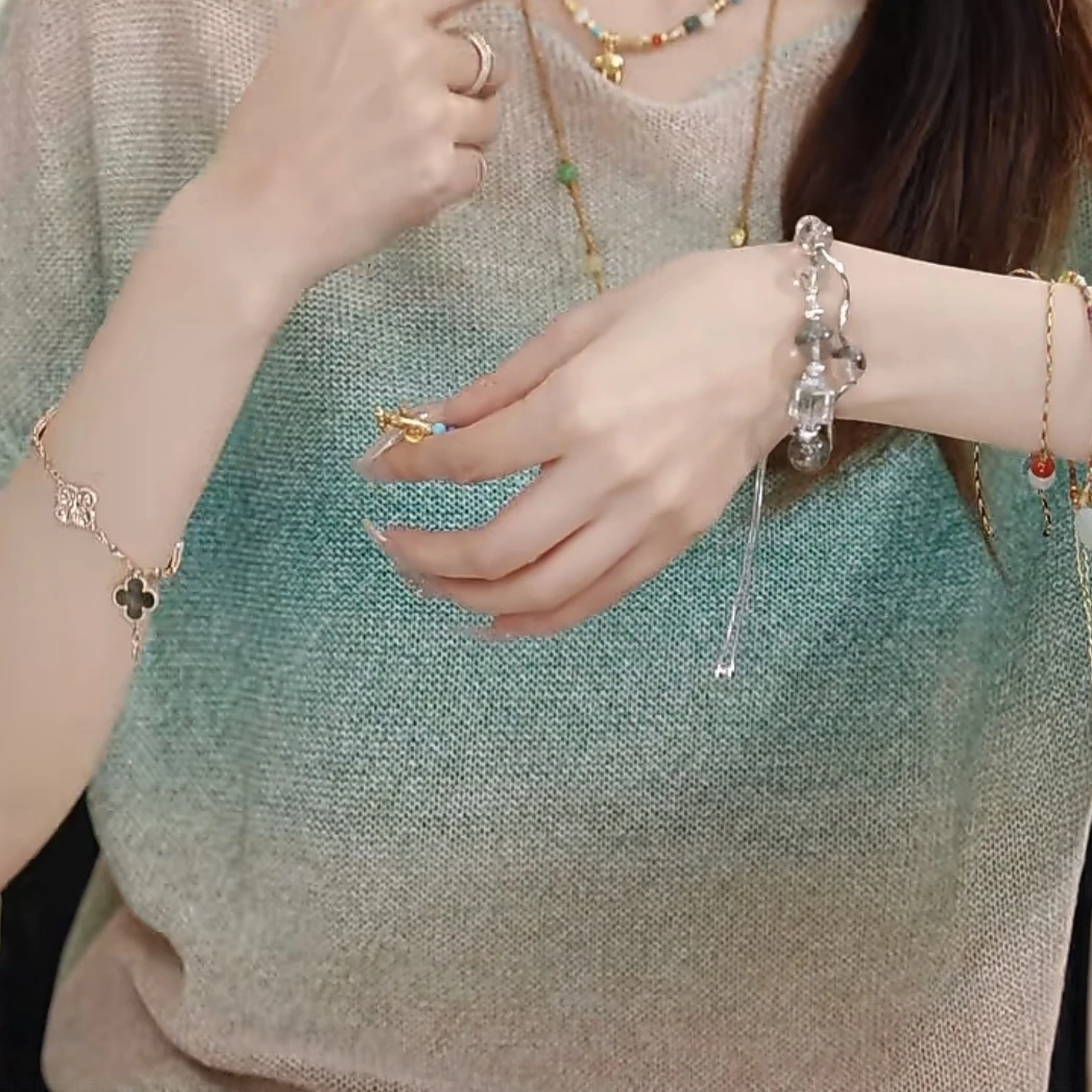 FANRUI/泛芮「同款手链」绿幽灵轻奢洋气设计感精致手链B16719