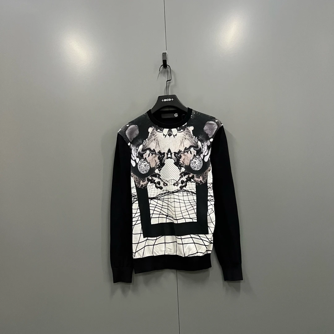 95新 Givenchy/纪梵希 (ll) 图案印花针织衫 S码/103465