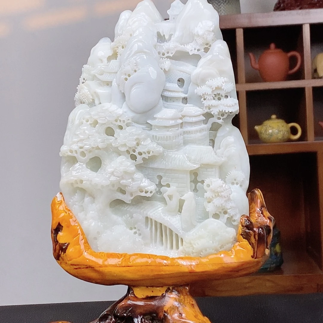 和田玉未镶嵌颈饰