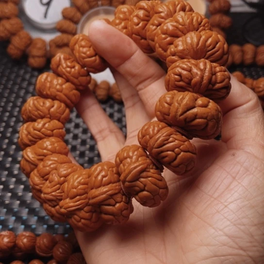 桃核手串龙纹桃核