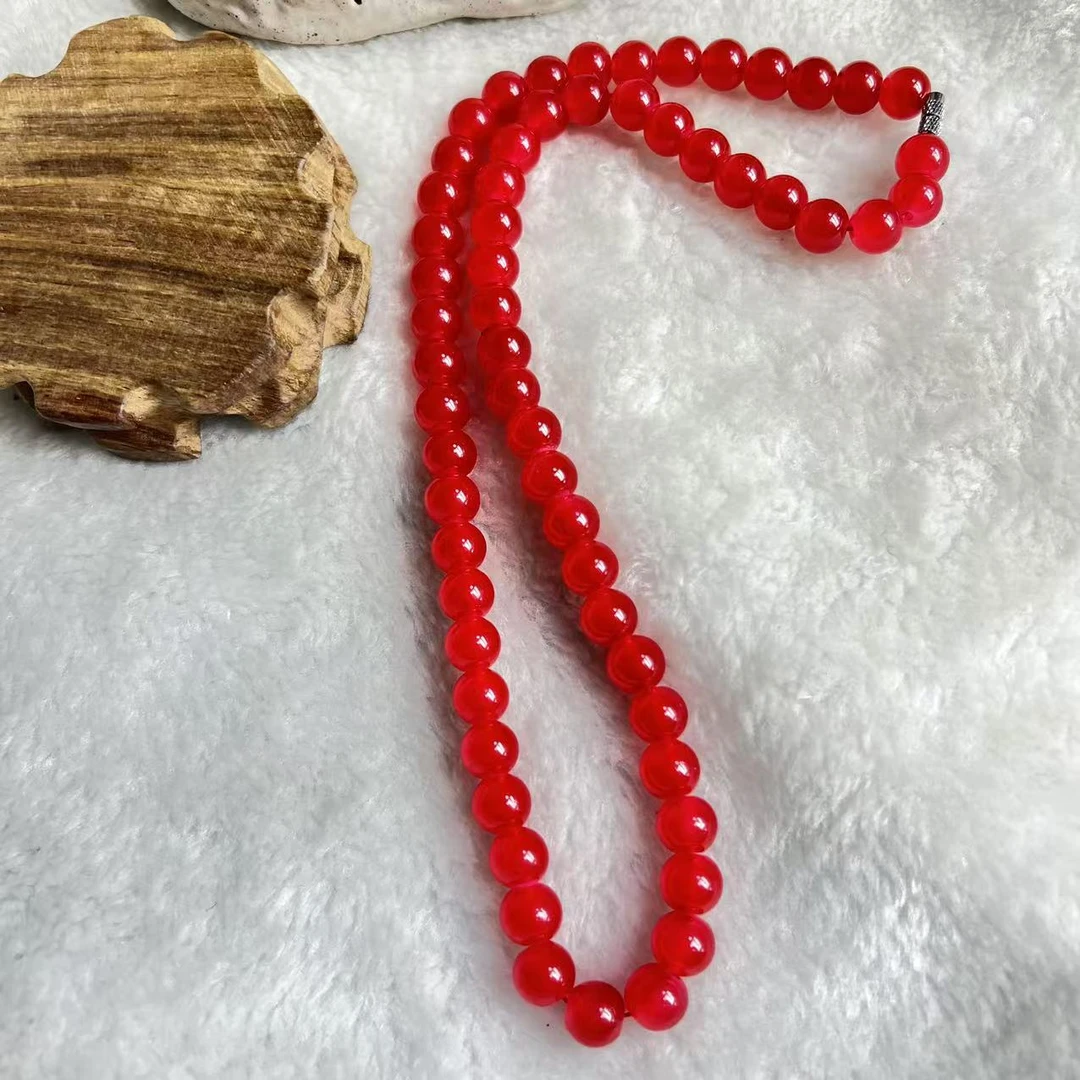 典藏品 红圆珠时尚k10项链美观大气高雅华丽华贵