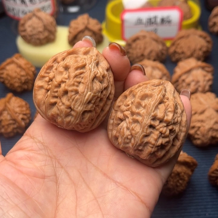 吊坠文玩核桃40红锦鲤全品