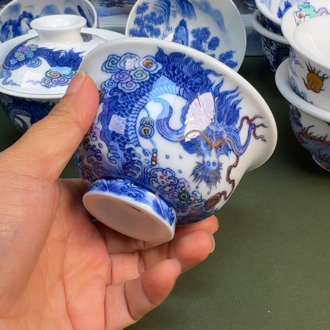 陶景德镇纯手绘茶具圆圆263