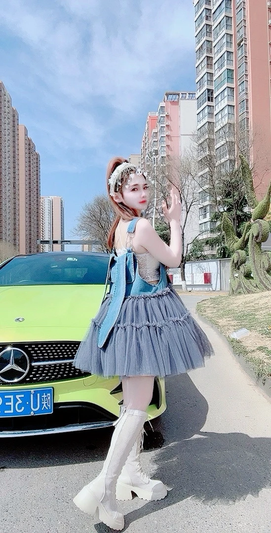 【面条仙仙】3405#高品质纱纱拼接背带裤