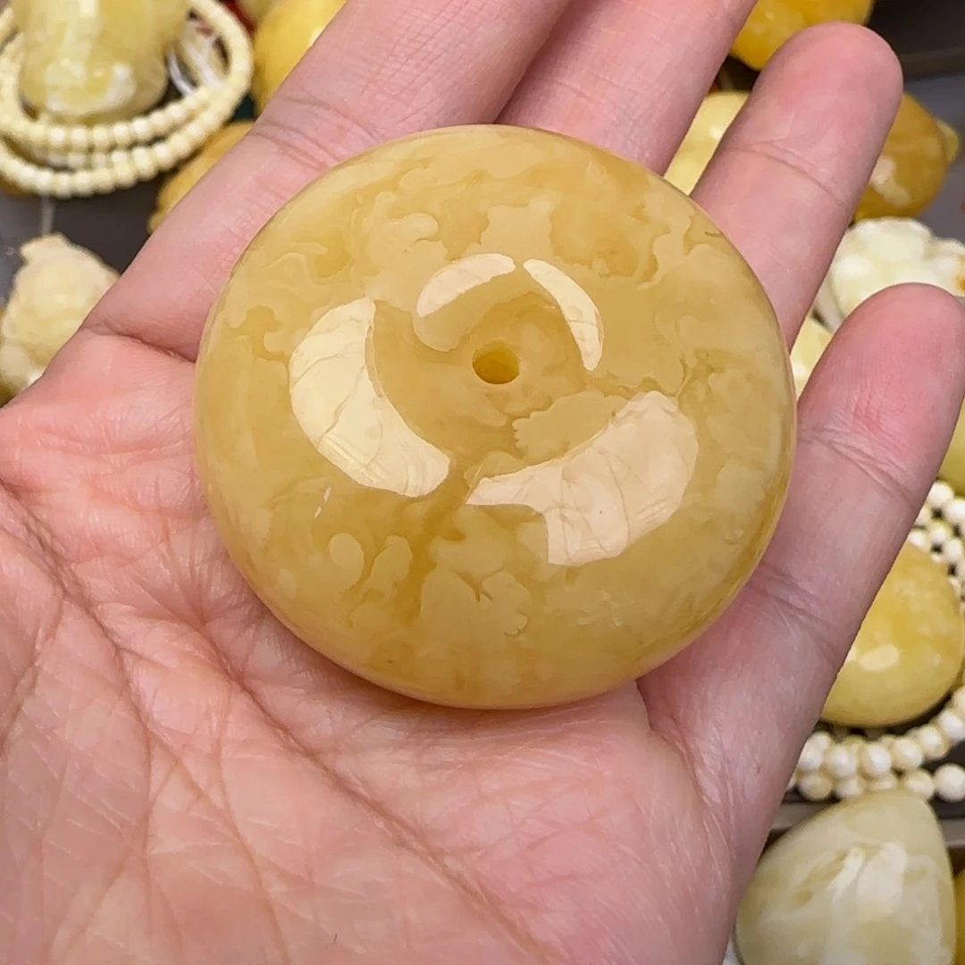 蜜蜡颈饰未镶嵌天然蜜蜡