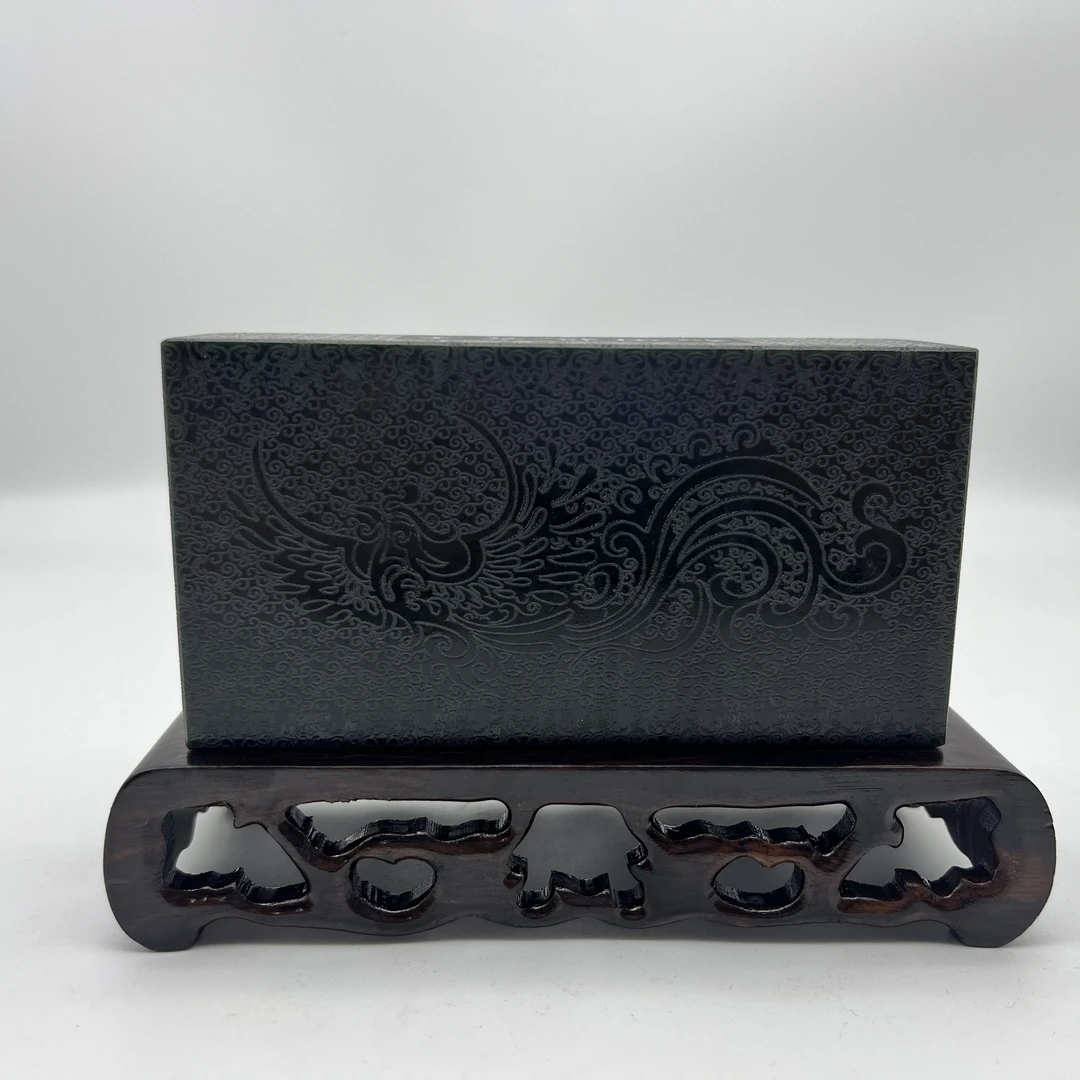 【基地质检 保真】 和田玉 九紫离火 龙凤呈祥 摆件