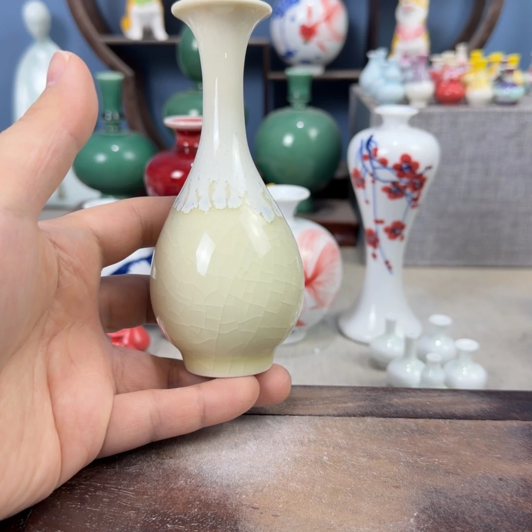 陶瓷手工小花器摆件