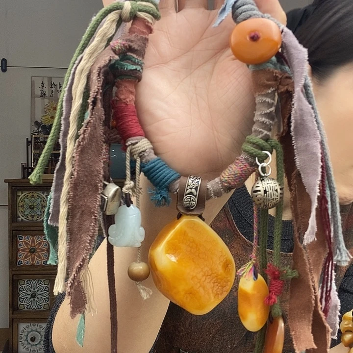 蜜蜡项链未镶嵌项链