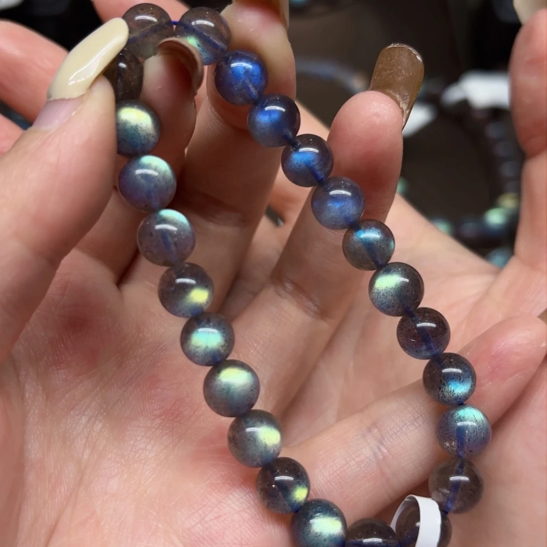 未镶嵌手链长石7.9mm左右