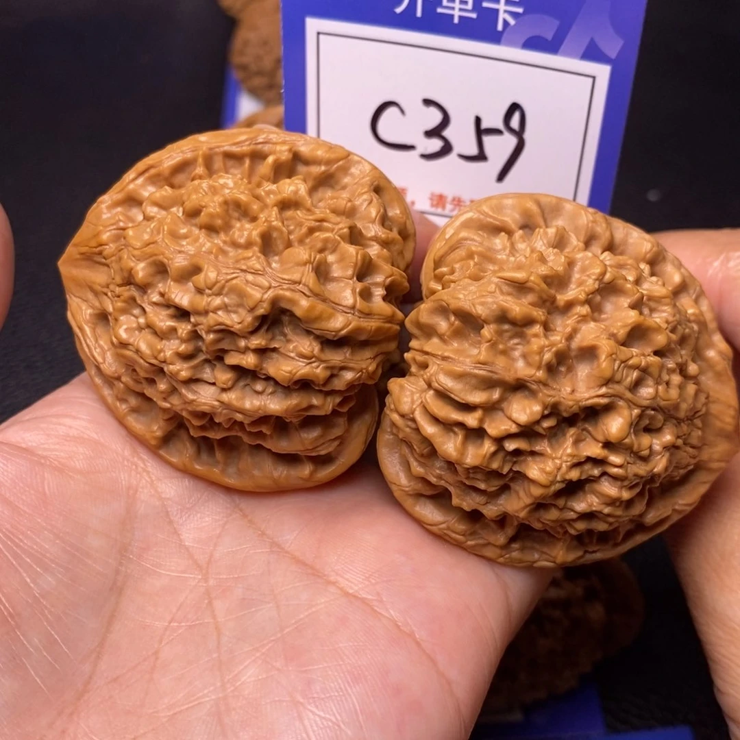 文玩核桃把件49官帽c359