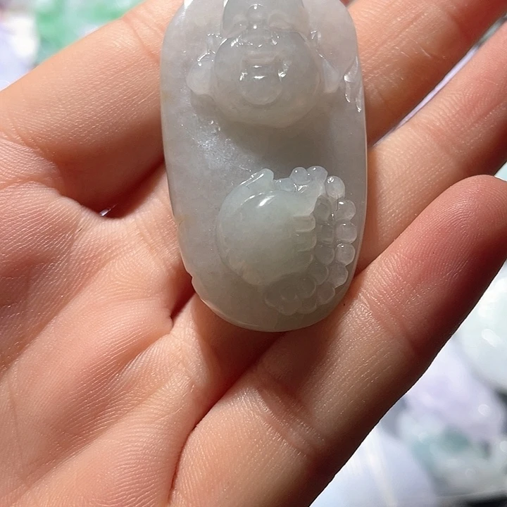 翡翠未镶嵌颈饰天然