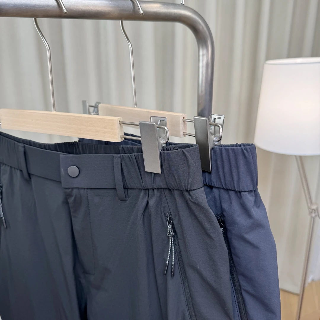 【若若美】O-8266男士小标运动休闲裤春夏纯色百搭户外梭织直筒裤