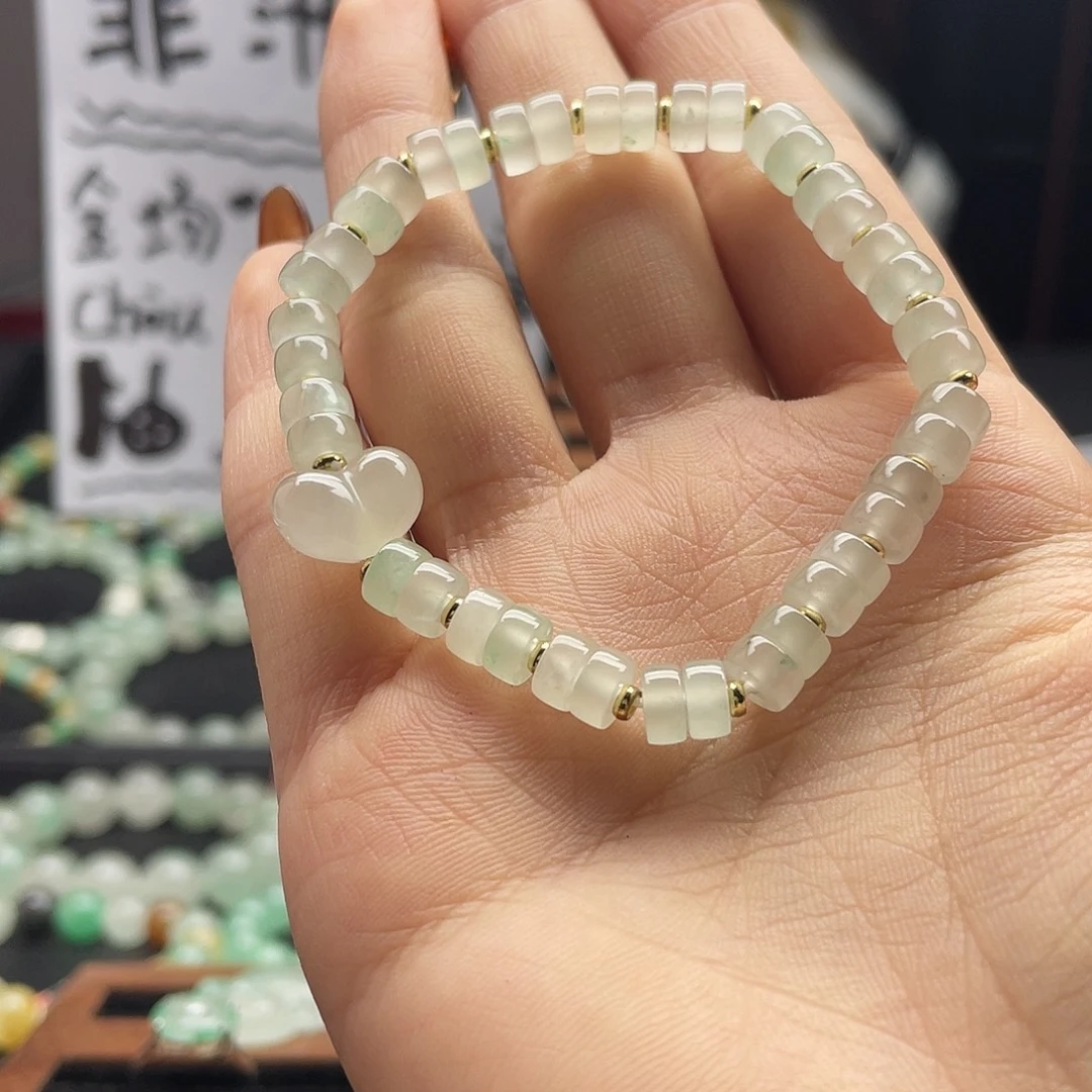 石英质玉（非洲翠）未镶嵌手串