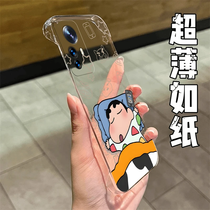 入睡小新适用于小米12PRO手机壳12sultra青春12spro无边框PC壳12s