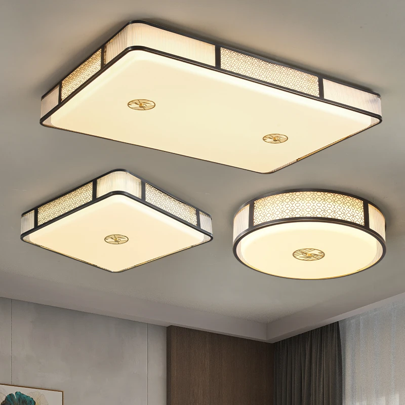 新中式全铜吸顶灯国风禅意简约大气客厅卧室书房卧室茶室灯