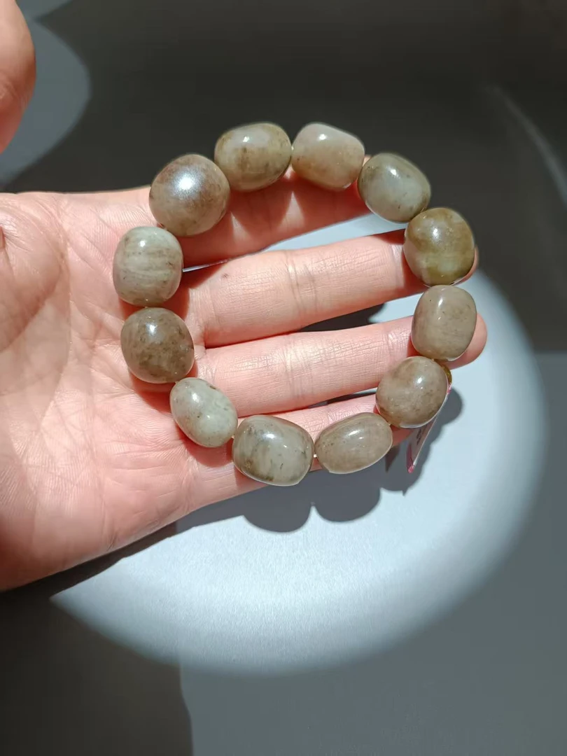 天然独山玉随行原石抛光多色手串