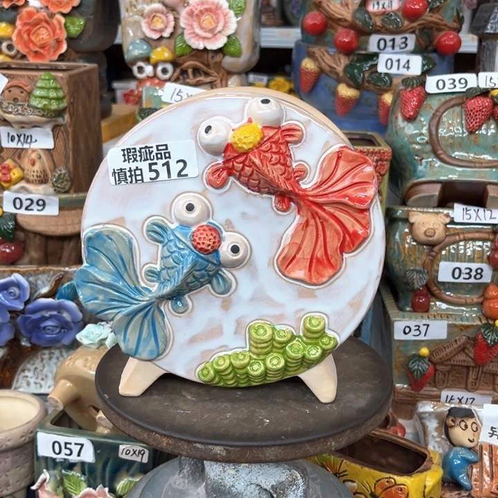 紫砂花盆粗陶材质多肉花盆512