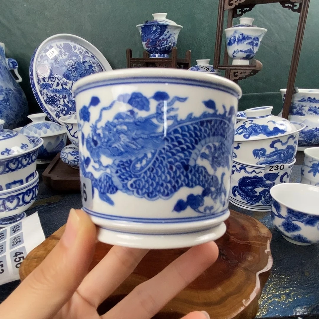 瓷片景德镇手绘青花茶器136