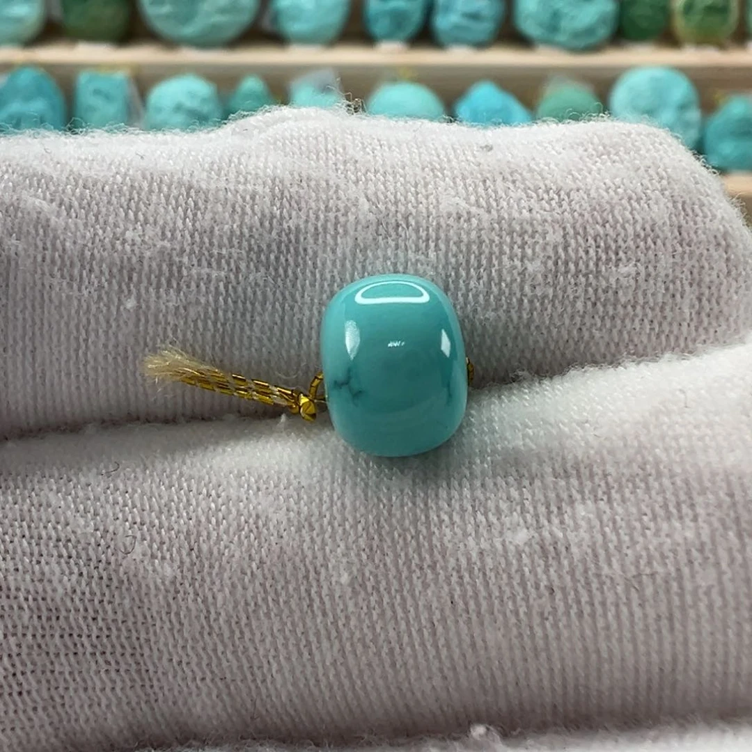 未镶嵌绿松石老型珠8.5x6.6mm