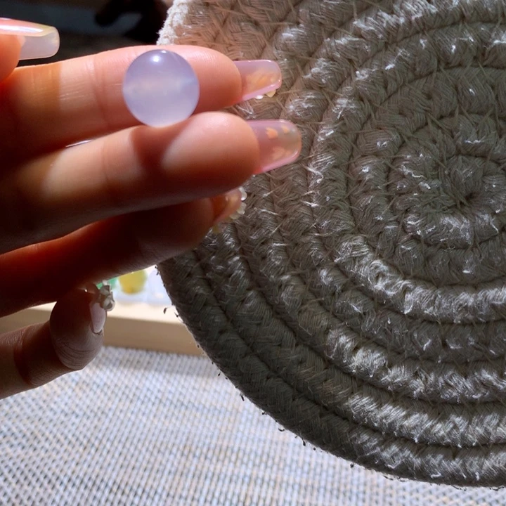 翡翠散珠冰紫单珠卡12