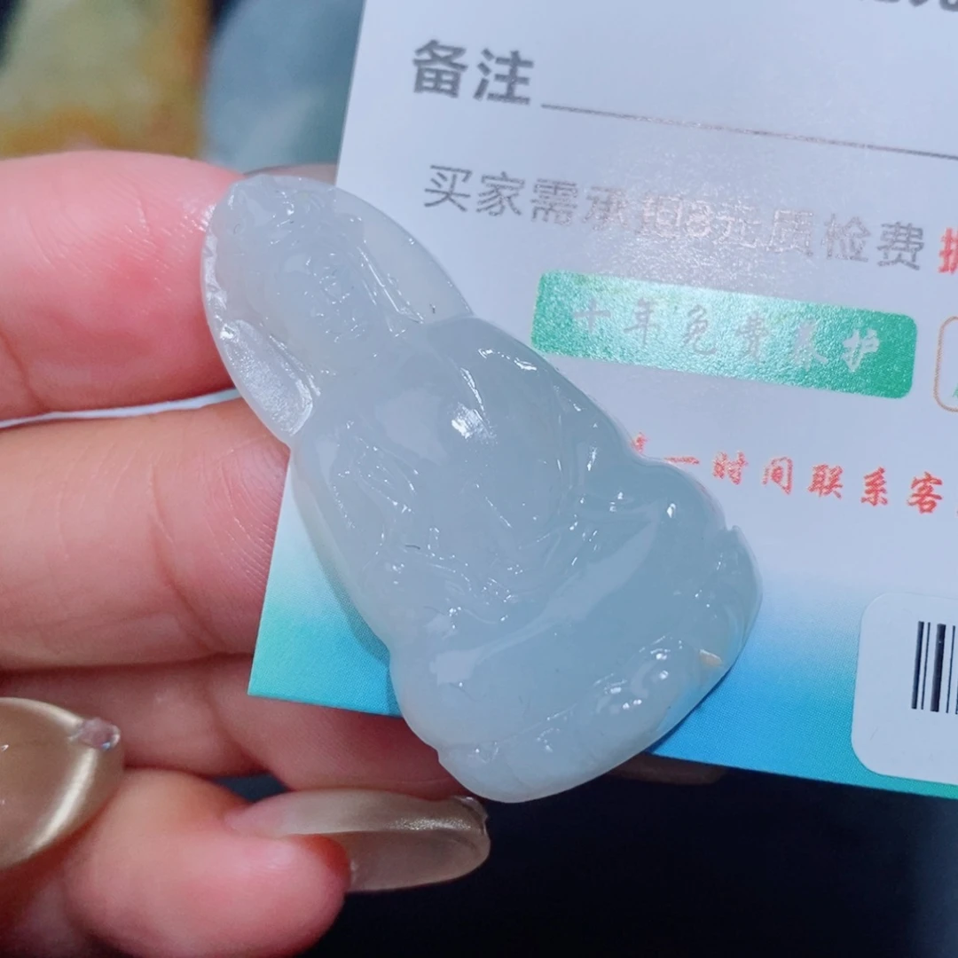 定制翡翠未镶嵌毛货翡翠挂件