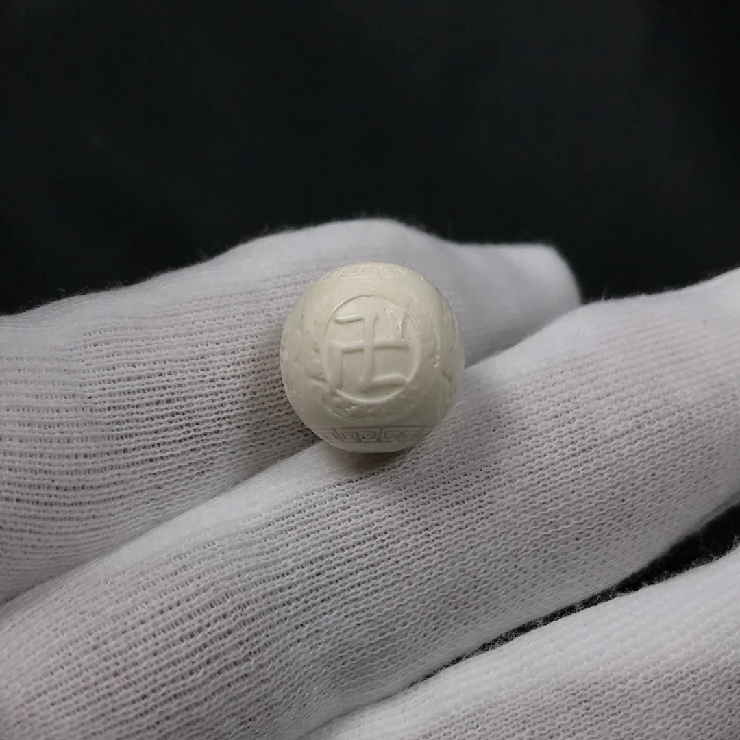 PD125 只做天然猛犸牙 万字佛珠