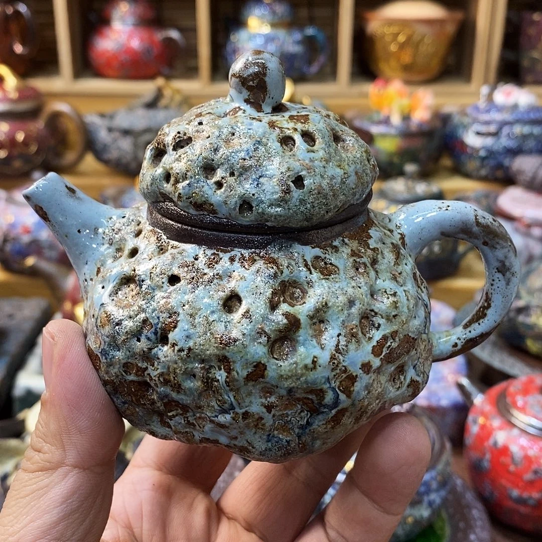 粗陶志野柴烧茶器
