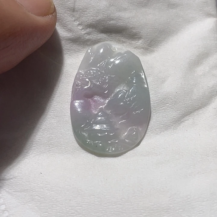 翡翠未镶嵌吊坠(不含链)山水