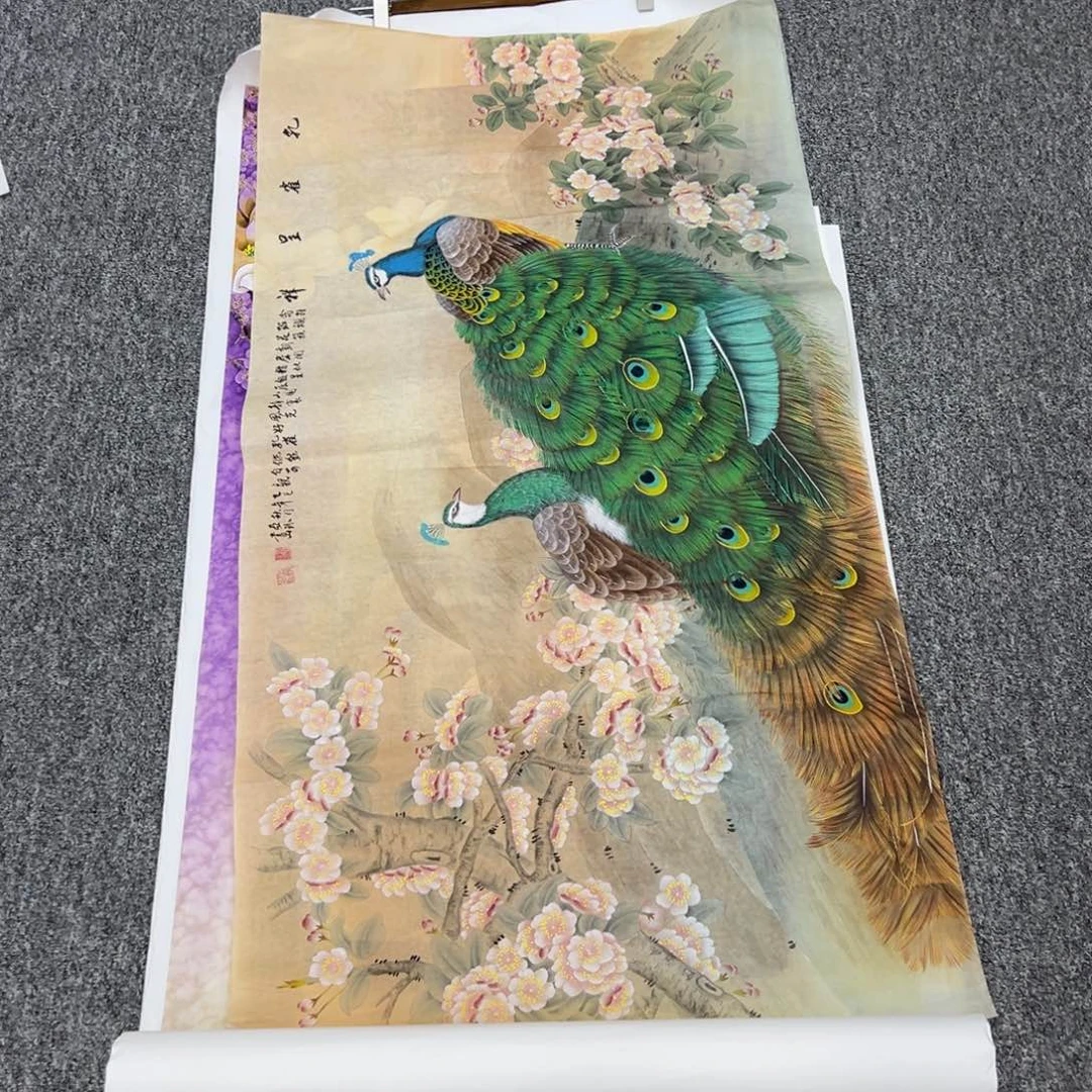 国画纯手工制作的