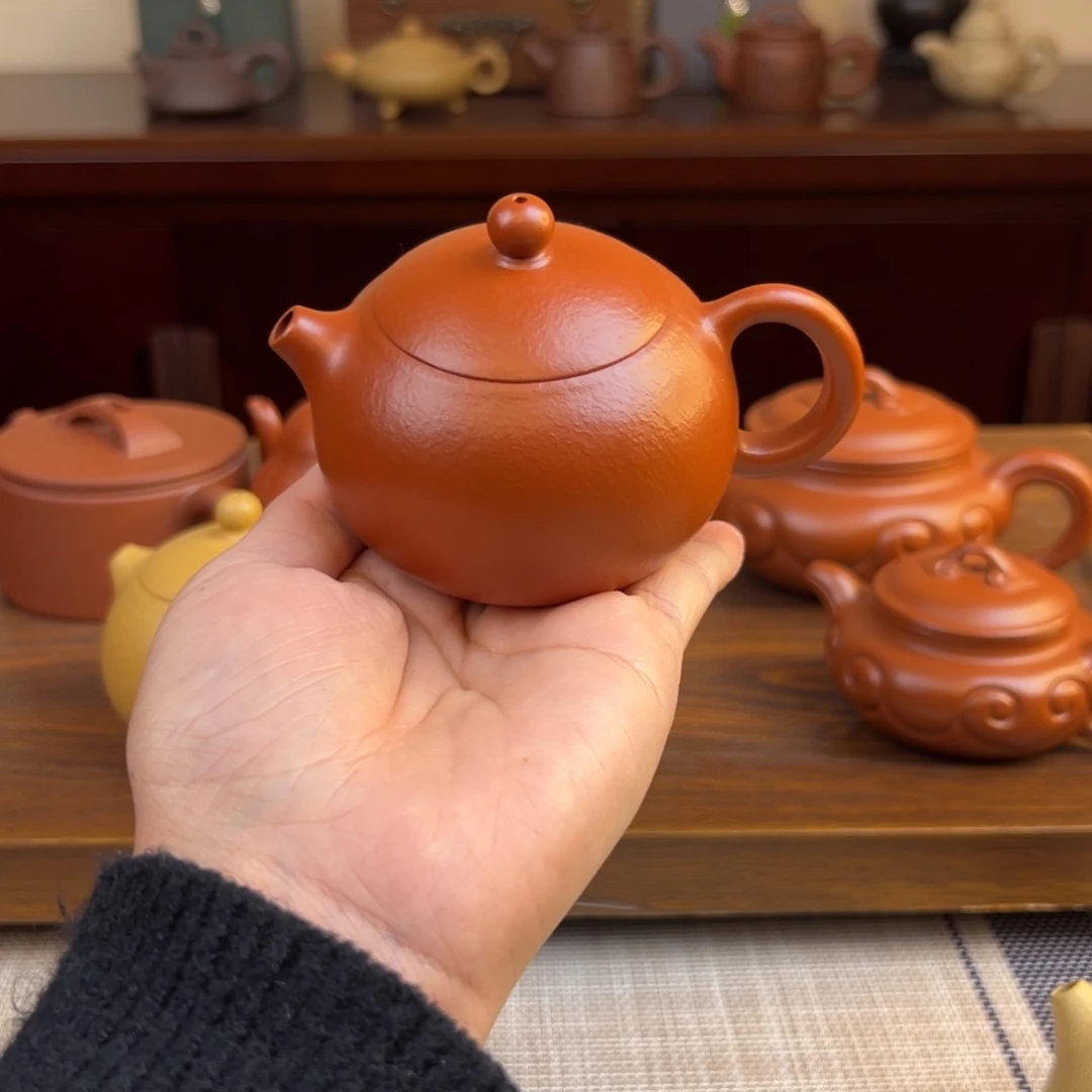 紫砂茶壶朱泥西施全手150cc