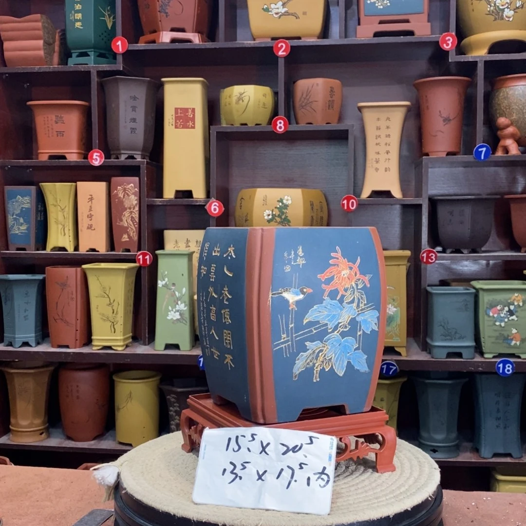 紫砂艺术紫砂花盆