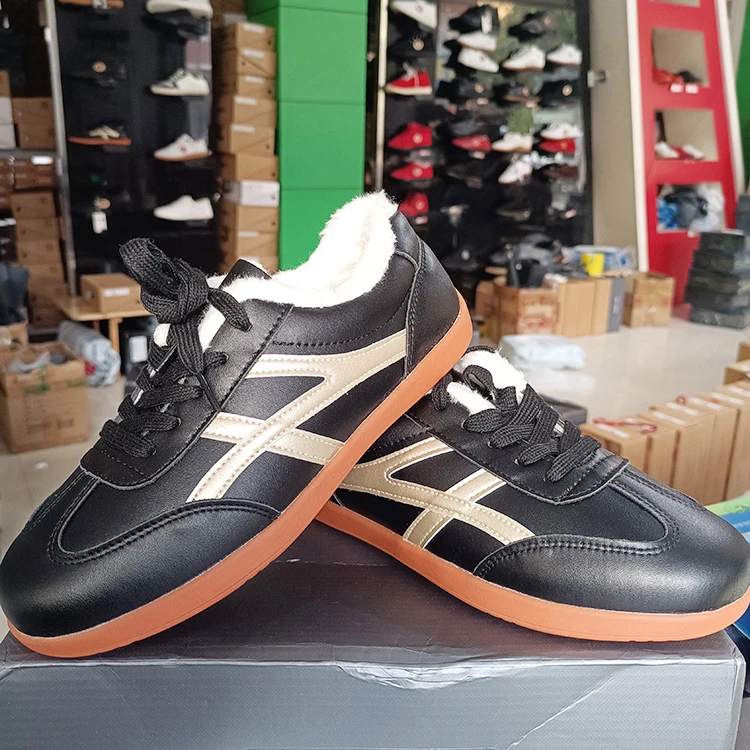 红棉太极鞋软皮牛筋底武术鞋男女同款跑步鞋八段锦练功鞋男士运动