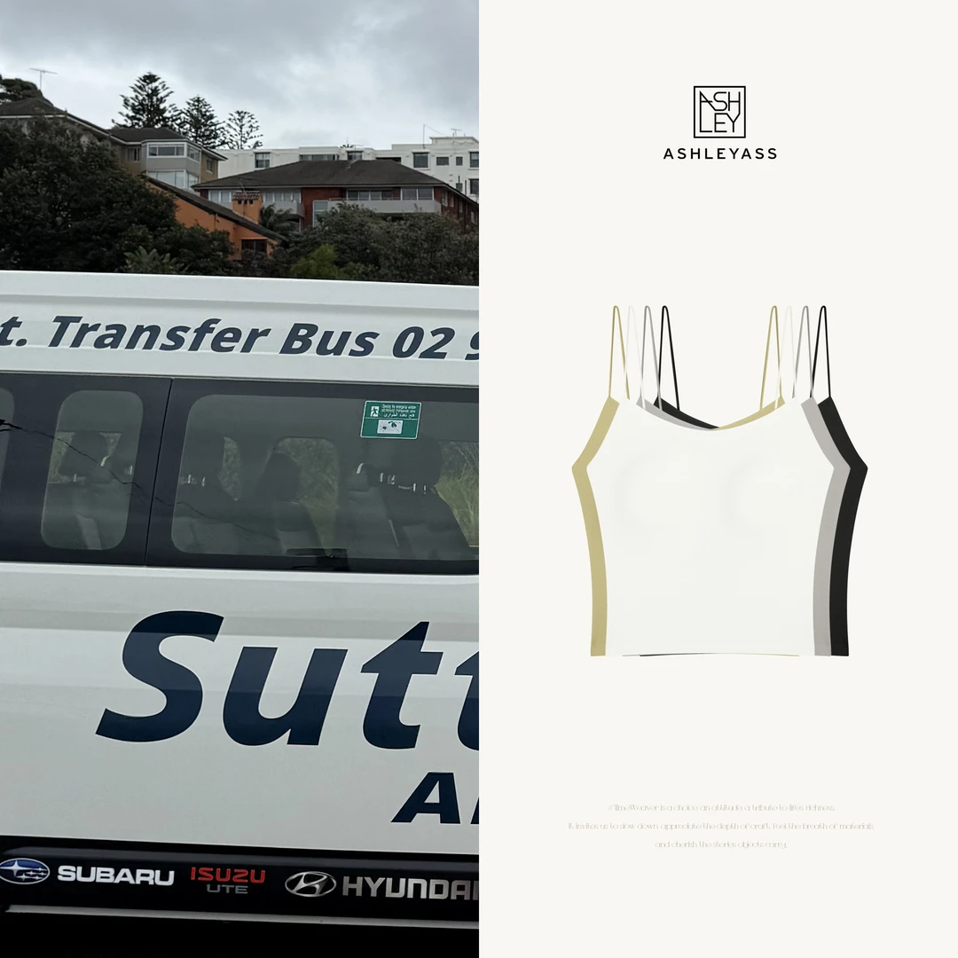 ashleyass“二合一抗菌背心”必备文胸+吊带胸垫背心LSS250496W