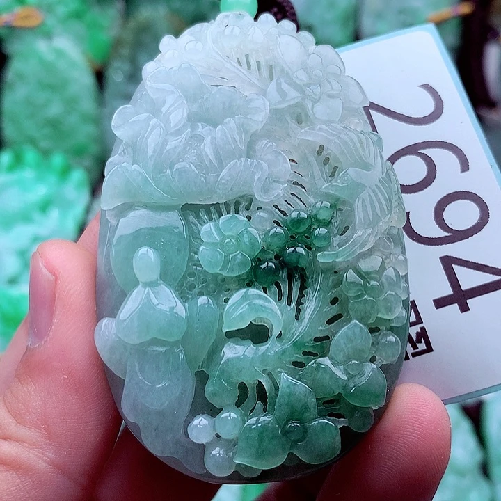 翡翠未镶嵌吊坠(不含链)